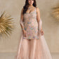 PINK MULTICOLOUR SHARARA SET
