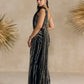 BLACK CORSET PRE DRAPED SAREE