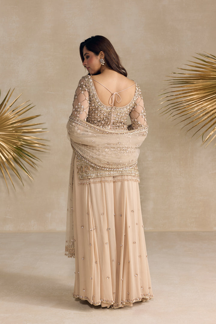 ROSE GOLD SHARARA SET