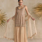 ROSE GOLD AND PEACH SHARARA SET