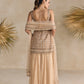 ROSE GOLD AND PEACH SHARARA SET