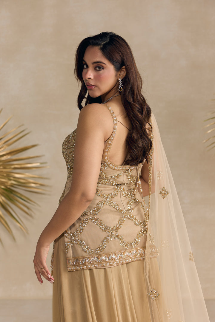 GOLD SHARARA SET