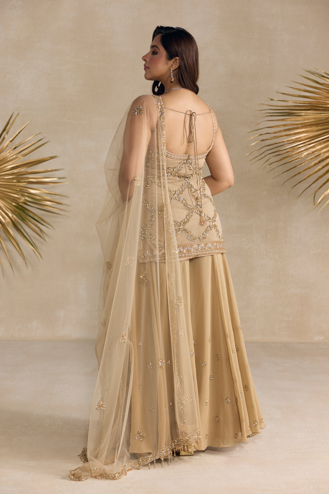 GOLD SHARARA SET