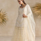 IVORY SHARARA SET