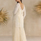 IVORY SHARARA SET