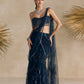 NAVY BLUE PRE DRAPED SAREE
