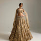 GOLD VIVANNA BRIDAL LEHENGA SET