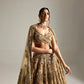 GOLD VIVANNA BRIDAL LEHENGA SET