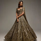 OLIVE GOLD PENELOPE LEHENGA SET