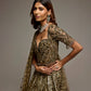 OLIVE GOLD PENELOPE LEHENGA SET