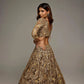 BROWN GOLD RUTH LEHENGA SET