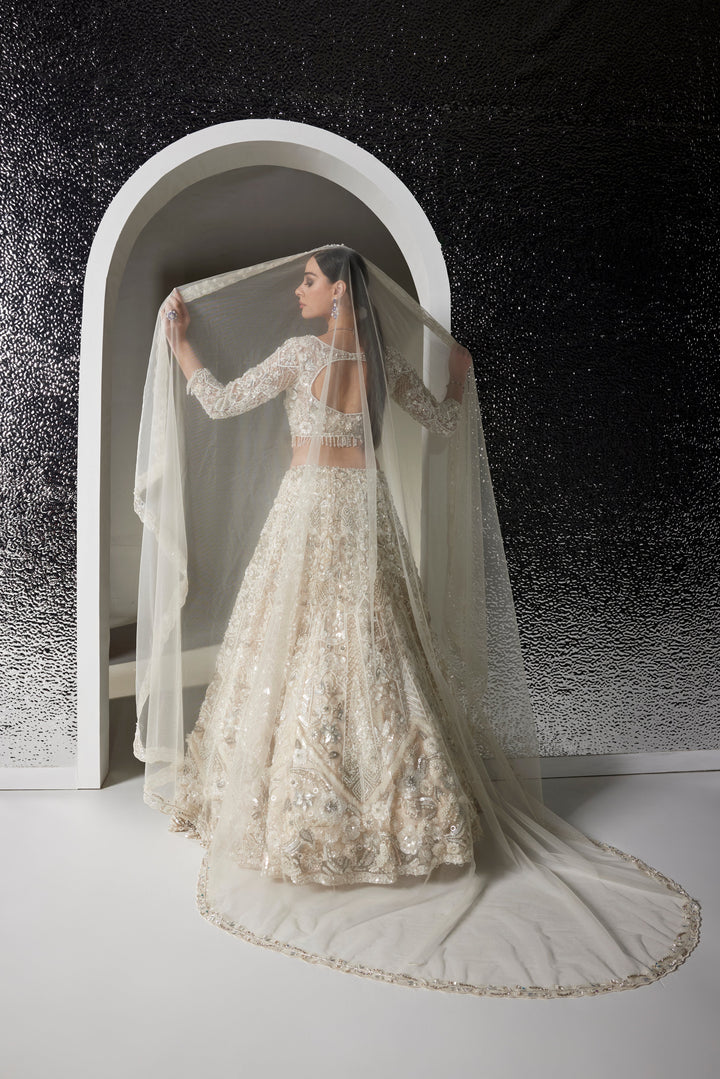 IVORY VALERIE LEHENGA SET