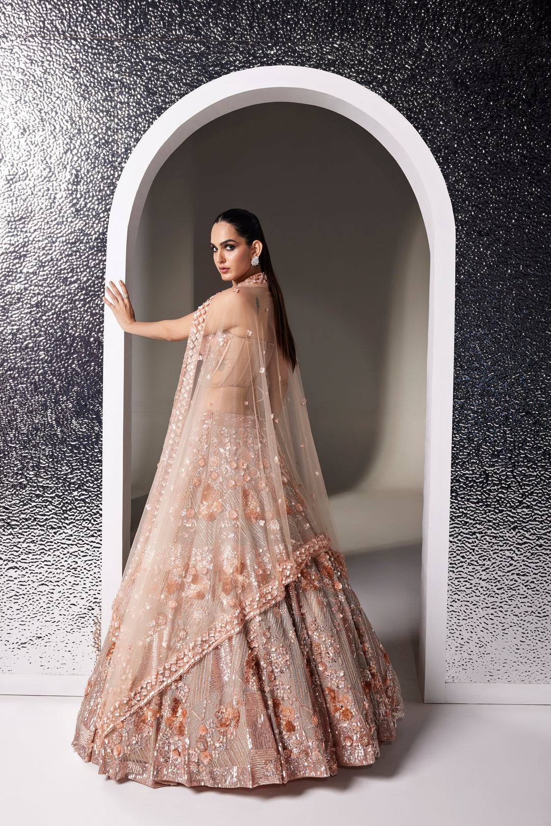 ROSE GOLD AMARA LEHENGA SET