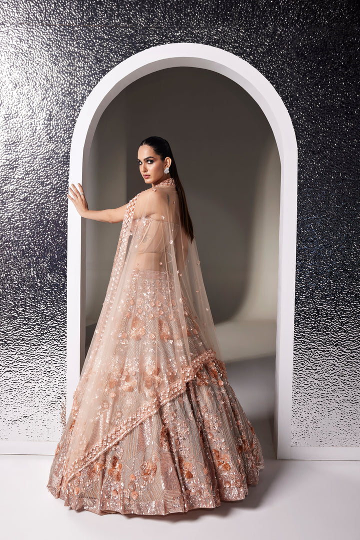 ROSE GOLD AMARA LEHENGA SET