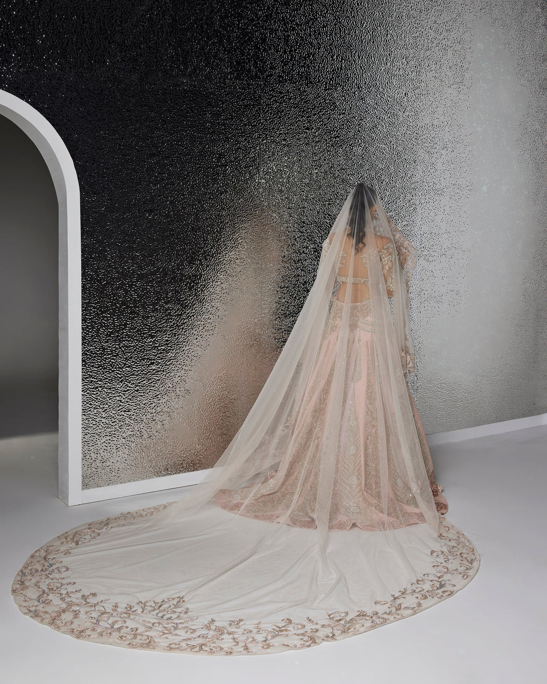 PINK LEAH BRIDAL LEHENGA SET