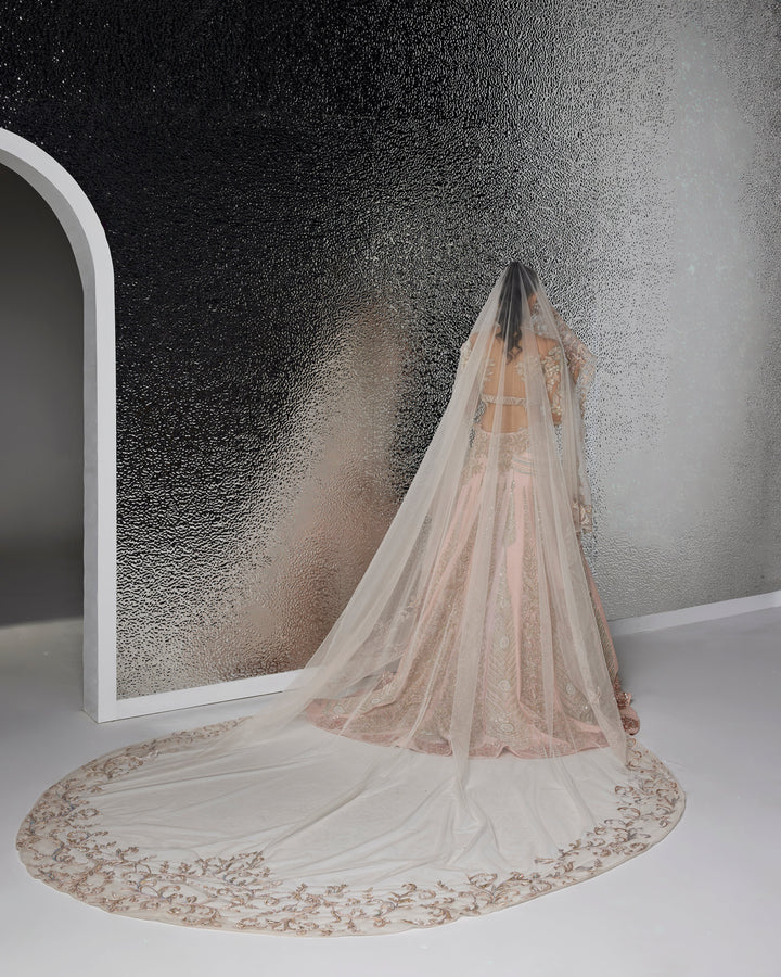 PINK LEAH BRIDAL LEHENGA SET