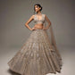 GREY SILVER OPEHELIA LEHENGA SET