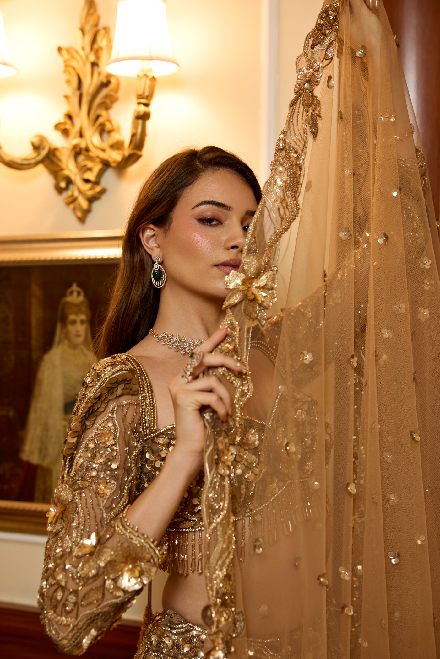 GOLD MARIGOLD LEHENGA SET