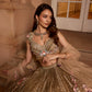 GOLD MULTICOLOUR 3D EMBROIDERED ZINNIA LEHENGA SET