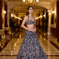 MIDNIGHT BLUE YASMINE LEHENGA SET