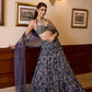 MIDNIGHT BLUE YASMINE LEHENGA SET