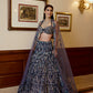 MIDNIGHT BLUE YASMINE LEHENGA SET