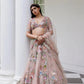 DUSTY PINK LEHANGA BLOUSE DUPATTA